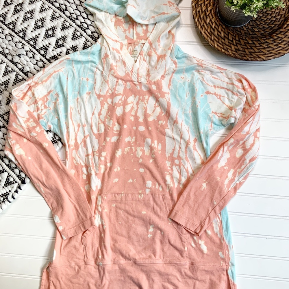 BALANCE COLLECTION Pink Tie Dye Hoodie Top
